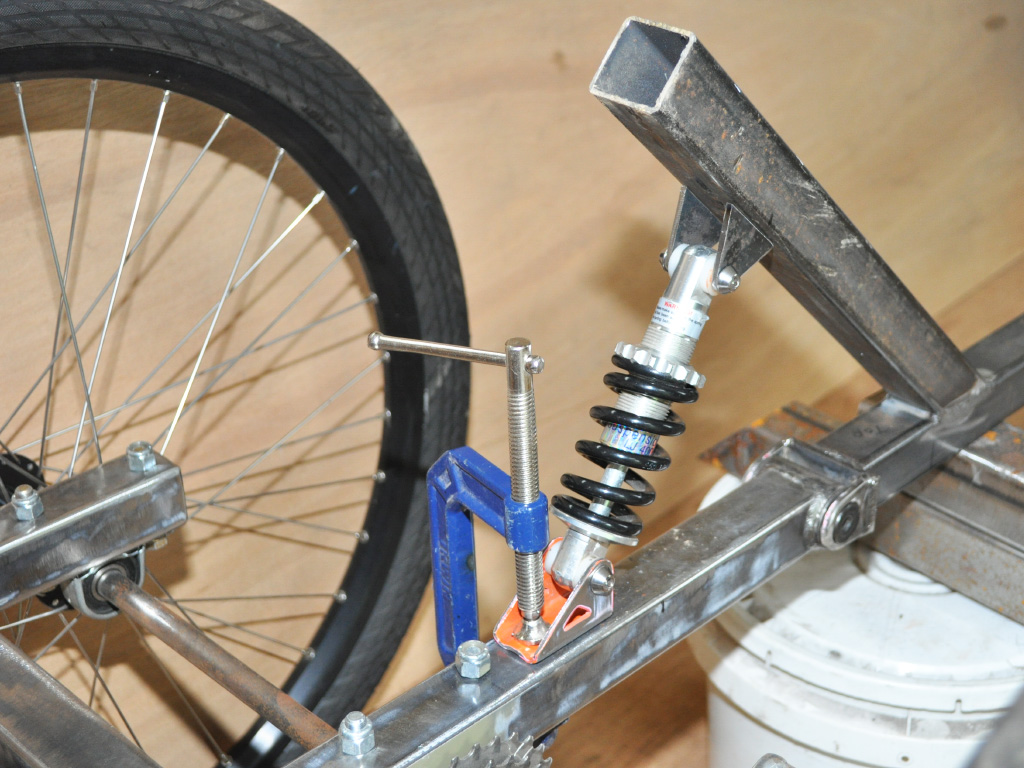 TimberWolf Recumbent Trike - rear suspension spring
